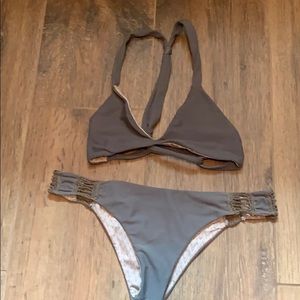 Acacia Swimwear bikini in Stone Small